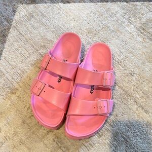 Birkenstock Pink Slide Sandals